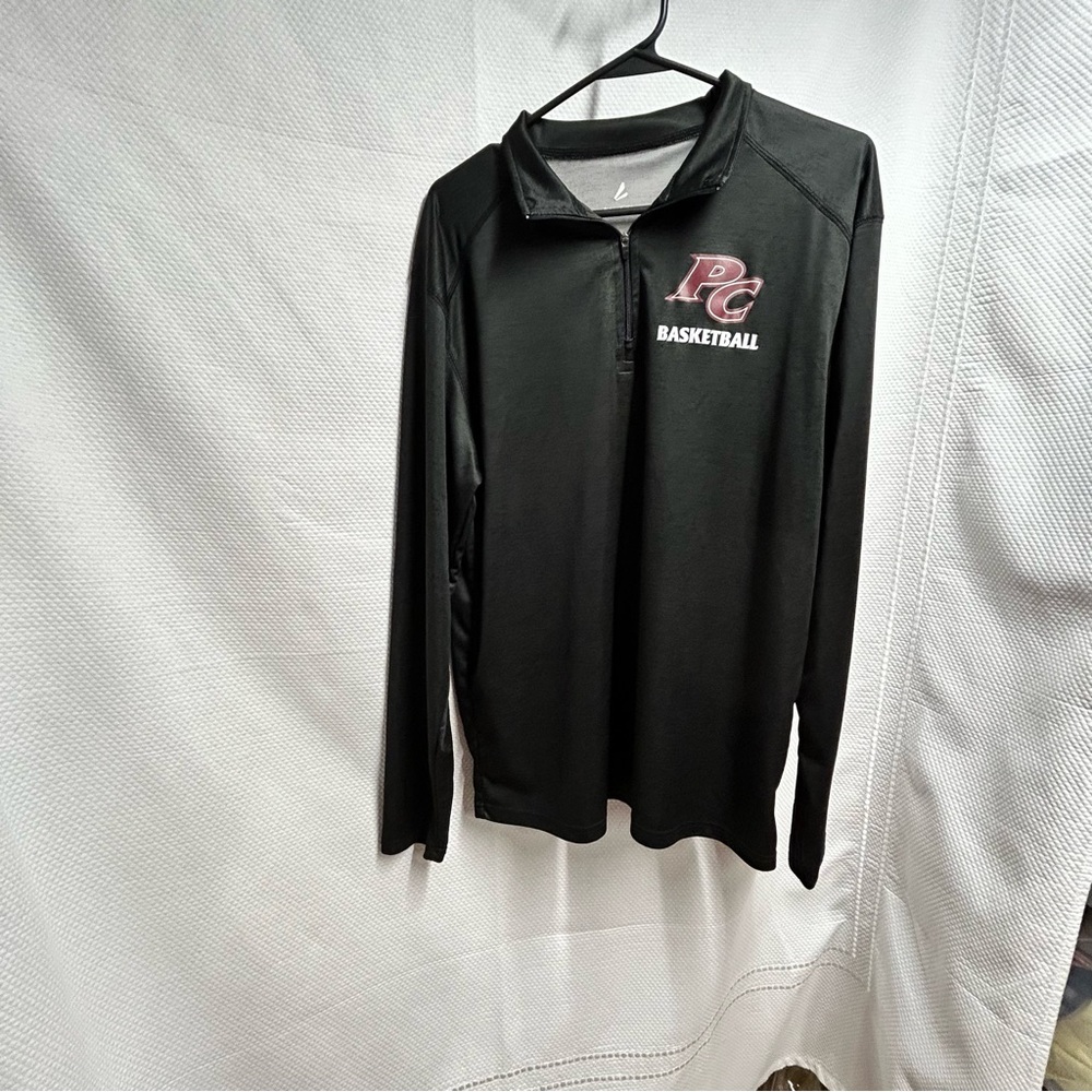 Black PG Basketball Quarter-Zip Pullover Large